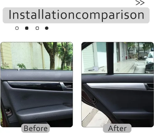 Vista 2 de ABS Car Interior Decoración Panel Cubierta Trim para Mercedes Benz Clase C W204 2008-2014 Auto Accessorie (Plata)