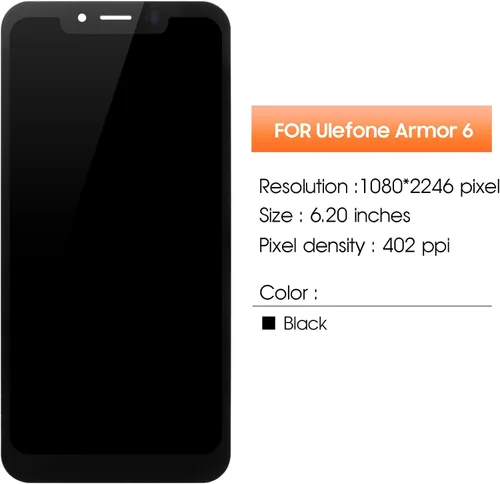 Vista 2 de Pantalla para Ulefone Armor 6 Reemplazo de pantalla para Ulefone Armor 6E Pantalla LCD para Ulefone Armor 6S Pantalla táctil Digitalizador Asamblea