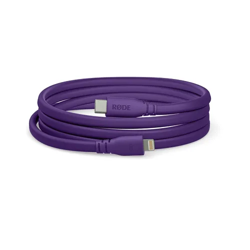 Vista 6 de Cable USB-C a Lightning RØDE SC19 (4.9 ft, negro) Cable Lightning de 4.9 ft con conector USB-C y certificación MFi para micrófonos, iPhones y iPads