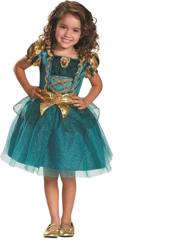 Vista 2 de Disney Princess Merida Brave - Disfraz para niña pequeña