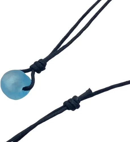 Vista 2 de Collar de Cristal Marino Surfista para Hombres - Hombres Surfeando Cristal Marino Impermeable, Joyería Hawaiana, Vibraciones Hawaianas, Gargantilla