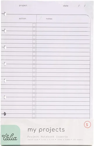 Vista 12 de Talia - Recambios para cuaderno con espiral (Páginas en blanco (negro), Junior (5.5 x 8.5 pulgadas))