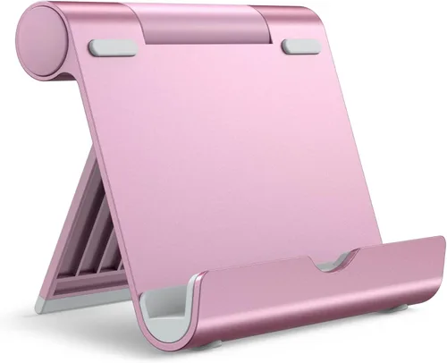 Vista 10 de JETech Soporte para Tablet, Soporte de Escritorio Portátil Ajustable, Base Plegable para iPad/iPad Pro/Air/Mini, Galaxy Tab A8/A7 Lite/A7/S8/S7