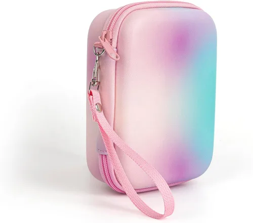 Vista 6 de MUZIRI KINOKOO Funda rígida de EVA compatible con Fuji Instax Mini EVO Camera Mini Link 2/Mini EVO Bolsa para impresora fotográfica con correa