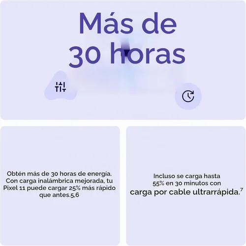 Vista 3 de Google Pixel 11 - Teléfono inteligente desbloqueado, Géminis - 256 GB Frost