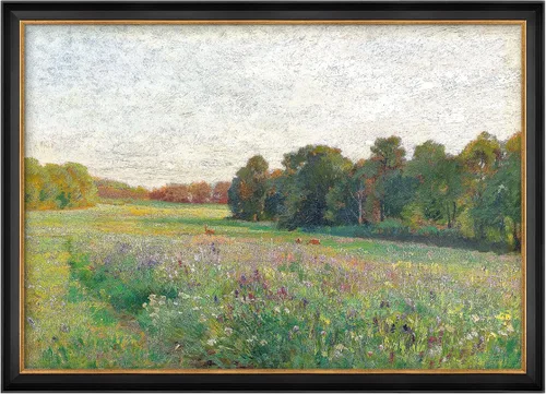 Vista 117 de MUDECOR Lienzo enmarcado prémium para pared, pinos nevados en bosque de invierno, ilustraciones modernas, arte contemporáneo, escénico, divertido