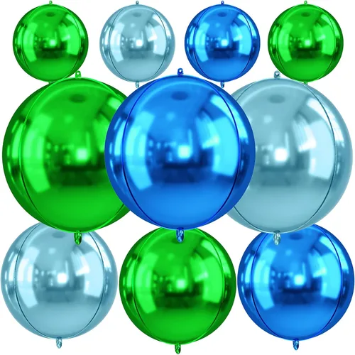 Vista 13 de Globos redondos de papel de aluminio para baloncesto, globos de helio 4D de 22 pulgadas, 18 pulgadas, 15 pulgadas, balón de baloncesto negro