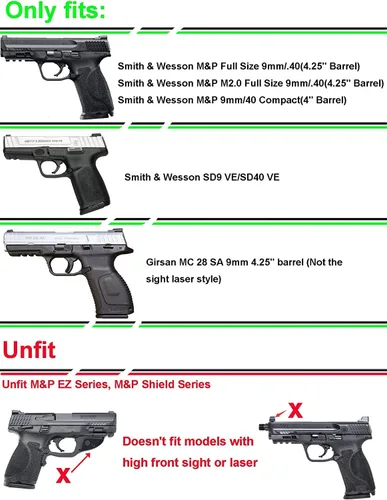 Vista 3 de Funda para Barrel Smith & Wesson M&P de 4.25 pulgadas + funda de pierna caída