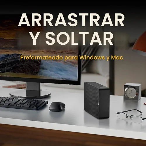 Vista 6 de Seagate Expansion Desktop 10TB, disco duro externo, USB 3.0, servicios de rescate de datos (STKP10000400)