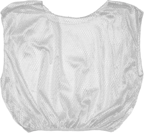 Vista 2 de Champion Sports Chaleco de malla para jóvenes, color blanco (paquete de 12)