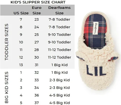 Vista 5 de Dearfoams Pantuflas unisex de la colección familiar Lil & Baby Bear