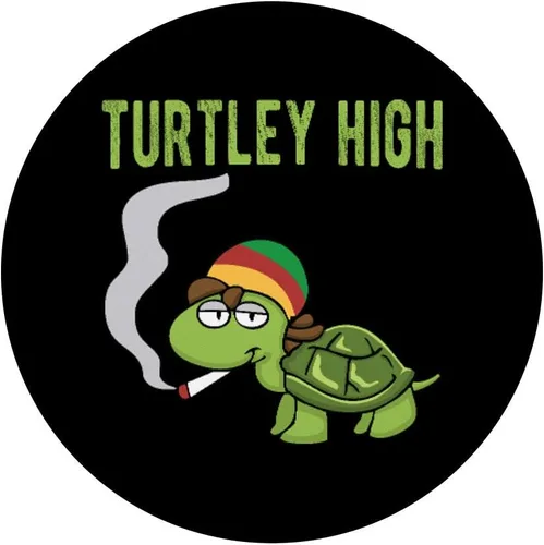 Vista 3 de Weed Smoking Turtle Turtley High THC CBD Marihuana Stoner PopSockets PopGrip: agarre intercambiable para teléfonos y tabletas