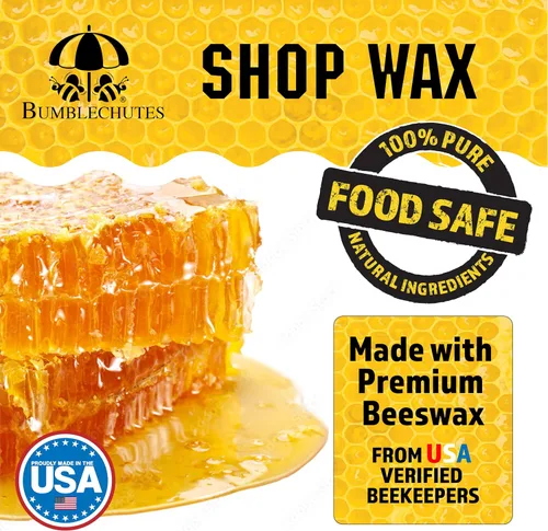Vista 2 de Shop Wax - Pasta de acabado de cera de metal natural y madera, lata de 8 onzas