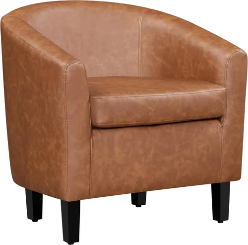 Vista 17 de Yaheetech Silla de Terciopelo Barril, Silla Decorativa Tapizada de Club, Silla Redonda con Cojín Suave para Sala de Estar, Dormitorio, Sala