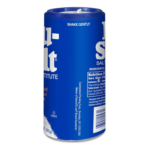 Vista 5 de Nu-Salt Sustituto de sal sin sodio, botella agitadora de 3 onzas (paquete de 1) Potassium Chloride Table Salt Alternative, Vegan, Good for Chips