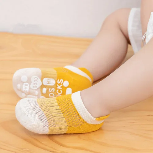 Vista 5 de Calcetines antideslizantes de algodón para bebés y niñas pequeñas