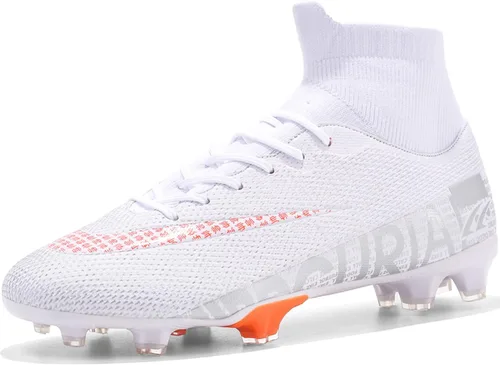 Vista 9 de Tacos de fútbol para hombre, zapatos de fútbol con cordones antideslizantes