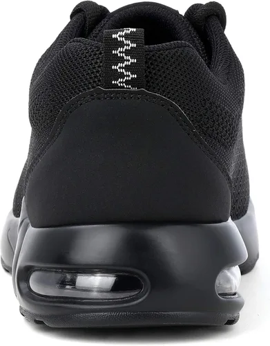 Vista 3 de Gosuban Zapatos de punta de acero para mujeres y hombres, ligeros, con amortiguación de aire, zapatos de trabajo de seguridad para mujeres