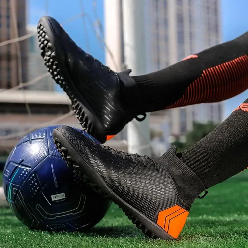 Vista 7 de NCNDB Zapatillas de fútbol unisex para interiores y jóvenes para entrenamiento atlético equipo de fútbol