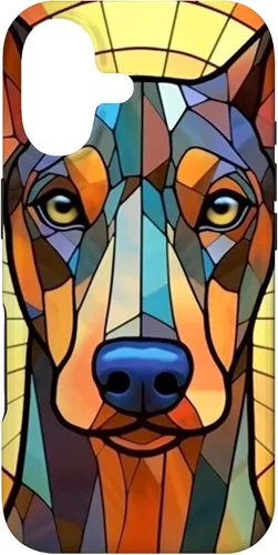 Vista 32 de Funda para iPhone 16 Doberman Dog