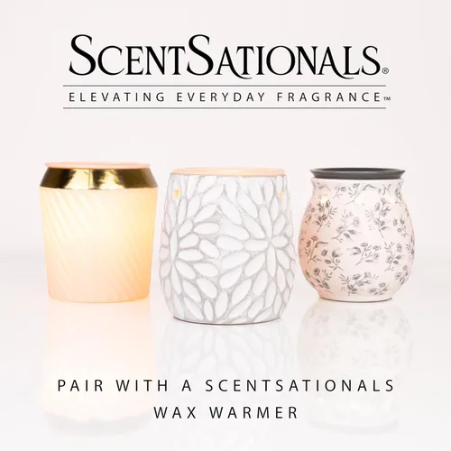 Vista 5 de ScentSationals Cera perfumada de cedro y lavanda, lavanda, cedro blanco y caoba, 10 onzas (24 cubos)
