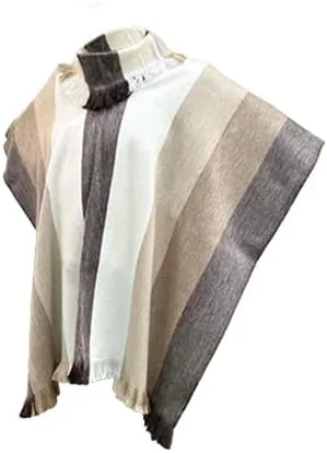 Vista 2 de Poncho de alpaca súper cómodo