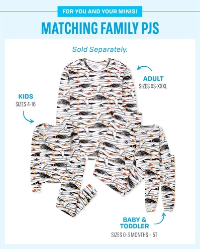 Vista 4 de The Children's Place Pijama de Navidad unisex para bebé, algodón