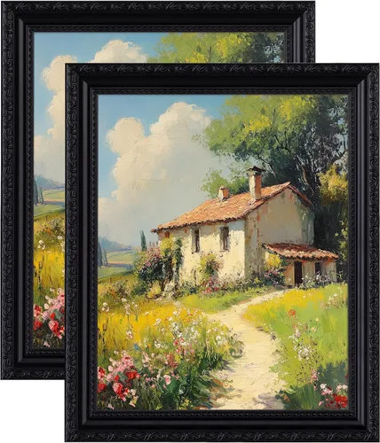 Vista 53 de eletecpro 8x10 Vintage Picture Frame, Glass Cover, Gold, 2-Pack Dorado