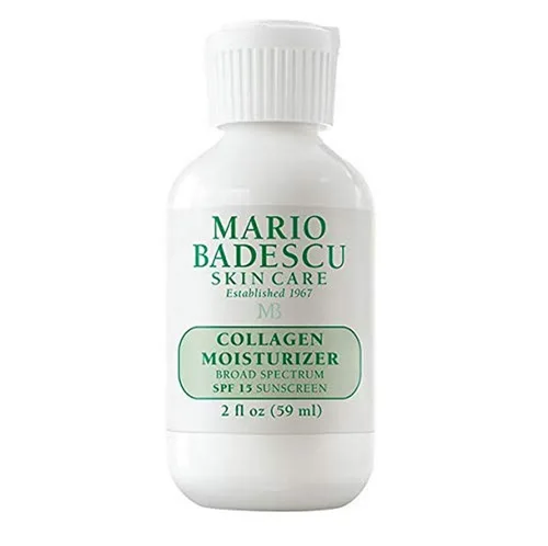Vista 5 de Mario Badescu Hidratante facial de colágeno para mujeres y hombres con SPF 15 para combinación y piel sensible, crema facial hidratante diurna