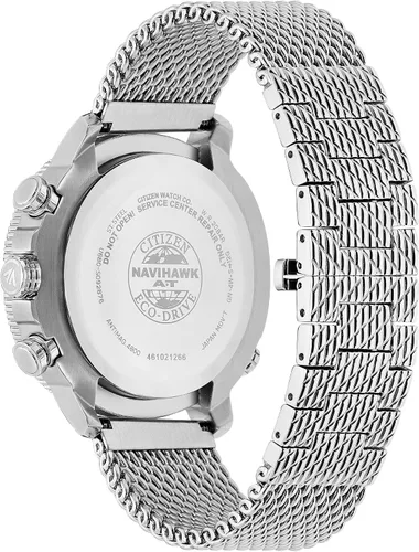 Vista 2 de Citizen Men's Promaster Navihawk A-T Eco-Drive Pilot Watch, Atomic Timekeeping, Chronograph, Power Reserve Indicator, Luminous Hands and Markers