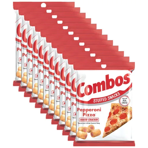 Vista 13 de COMBOS Paquetes de bocadillos horneados con pretzel de queso cheddar, bocadillos de galletas de queso, bolsa de 6.3 onzas, caja a granel