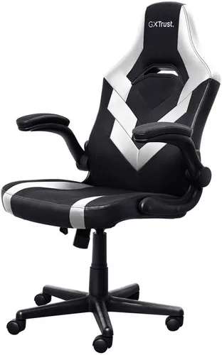 Vista 3 de Trust GXT 703W Riye - Silla para videojuegos, color negro y blanco