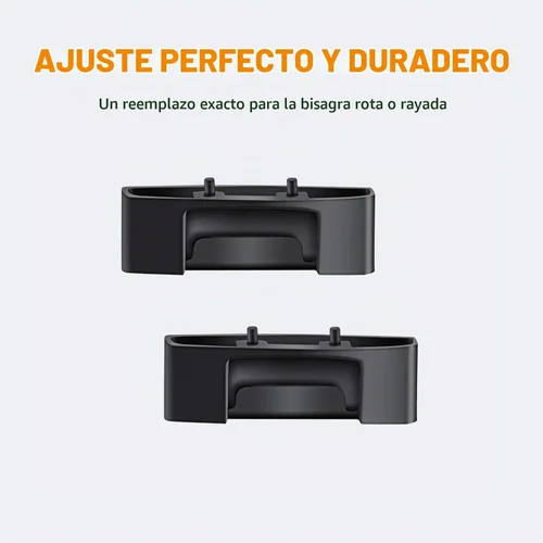 Vista 3 de Studio 3 Bisagra de repuesto igual que los accesorios OEM, kit de reparación duradero compatible con Beats by Dre Studio3 (A1914), Studio 2 con Negro