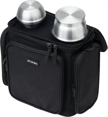 Vista 6 de Protec Bolsa de silencio doble trompeta con paredes Moduar y soporte para silenciar (Modelo M410)