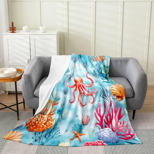 Vista 35 de Erosebridal Hammerhead Shark Flannel Blanket 40x50 Marine Life Fuzzy Plush Throw for Sofa Couch Hammerhead Shark Lover Gifts Ocean Sealife Fleece