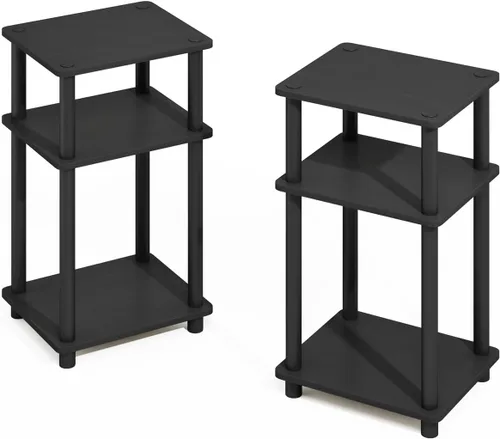 Vista 65 de Furinno Turn-N-Tube Organizador de encimera de cocina, estante organizador de encimera de esquina de 2 niveles, estante esquinero, para cocina