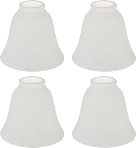 Vista 20 de Aspen Creative 23030-4 Pantalla de Vidrio para Ventilador de Techo Transicional de Alabastro en Forma de Campana con Accesorio de 2-1/8", 4-3/4