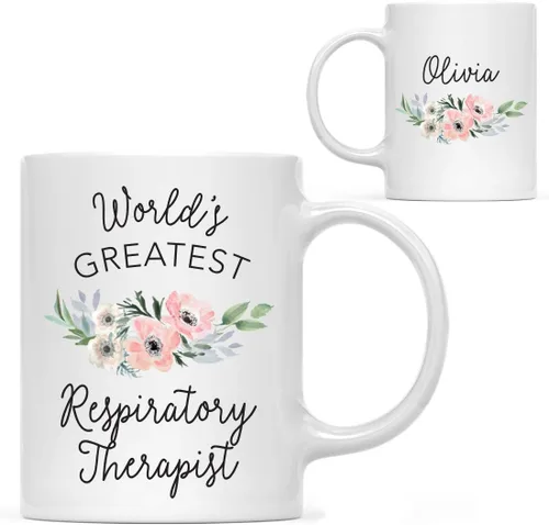 Vista 28 de Andaz Press Taza de café personalizada de 11 onzas, taza ejecutiva de relaciones públicas más grande del mundo, flor de anémona rosa, 1 paquete