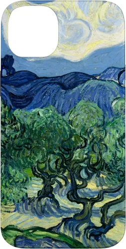 Vista 15 de Van Gogh Olivos con Alpilles Painting Famous Art Funda para iPhone 17