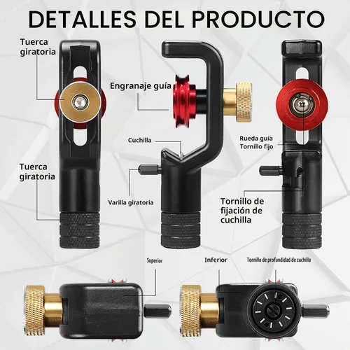 Vista 5 de pelacables de cable blindado 4-10mm pelacables coaxial de longitud media radial herramientas de anillo de corte pelacables de cubierta de cable
