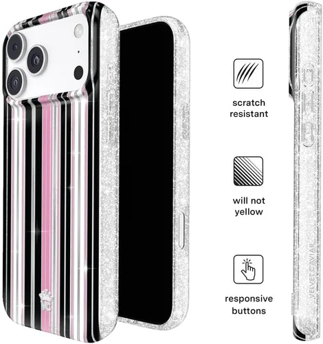 Vista 1324 de VELVET CAVIAR Funda para iPhone 15, compatible con MagSafe, probada contra caídas de 10 pies, fundas protectoras de diseño, leopardo color rosa