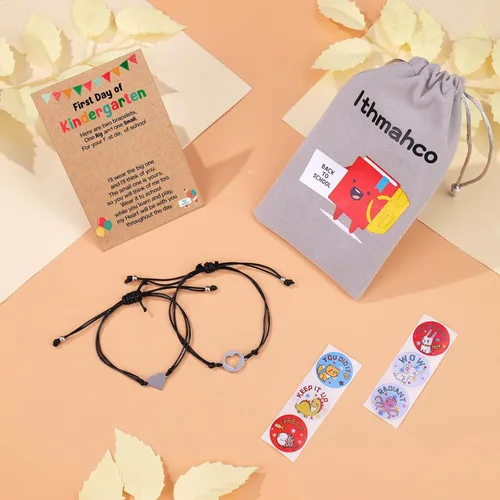 Vista 6 de First Day Of Kindergarten Bracelet, Back To School Bracelet Mommy And Me, Back To School Gifts For Kids, First Day Of School Bracelets For Mom And