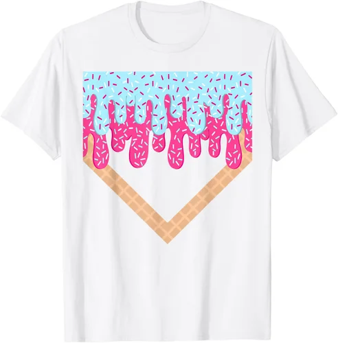 Vista 74 de Baseball Drip Boys Home Plate Ice Cream Sport Players & Fans Camiseta
