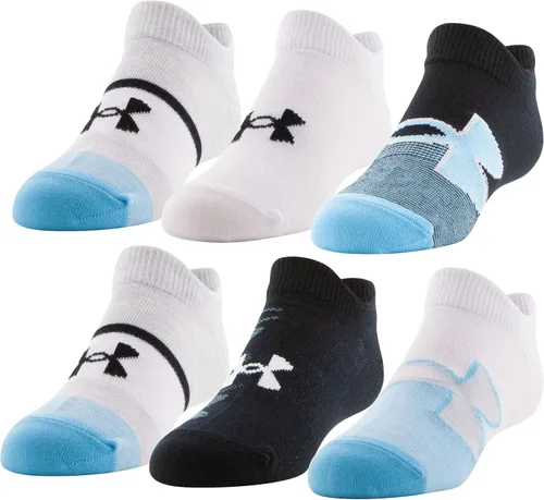 Vista 58 de Under Armour Calcetines ligeros invisibles Essential 2.0 para niños (paquete de 6)