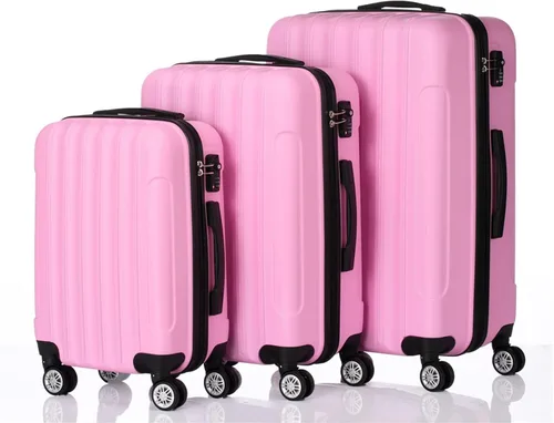 Vista 2 de HomVent Juego de equipaje de 3 piezas con ruedas giratorias, juego de maleta con bloqueo TSA para mujeres, hombres, viajes, 3 piezas de 20, 24 y 28