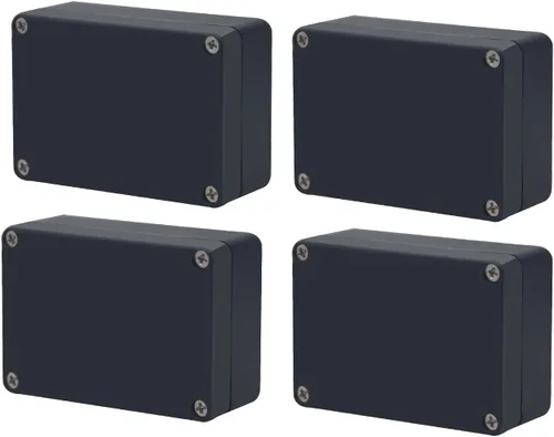 Vista 33 de Caja de proyecto IP65 Caja de conexiones impermeable ABS cajas eléctricas negras para bricolaje, Estuche electrónico para proyectos de energía, Caja