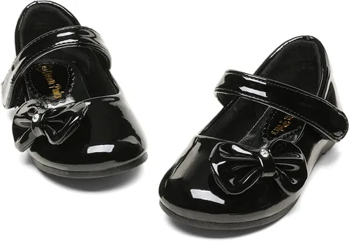 Vista 8 de DREAM PAIRS Zapatos de vestir Mary Jane para niñas pequeñas, uniformes escolares para niñas, zapatos de bailarina con lazo