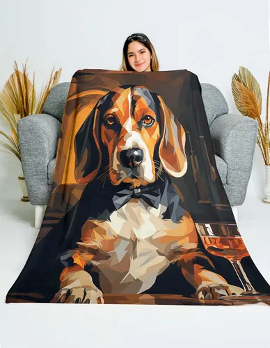 Vista 3 de Beaglier - Manta de poliéster de regalo para perro, manta pequeña de 30 x 40 pulgadas