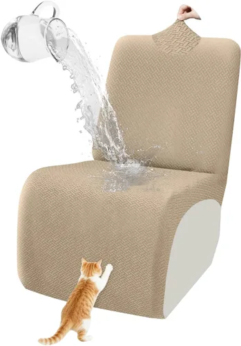 Vista 35 de ALIECOM Fundas 100% impermeables para sofá seccional reclinable, forma de L, elásticas, para esquina, funda para sofá seccional reclinable, lavable