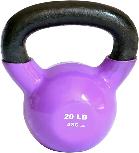 Vista 7 de Ader Vinyl Kettlebell Choice de 5,8,10,12,15,18,20,25-50 libras